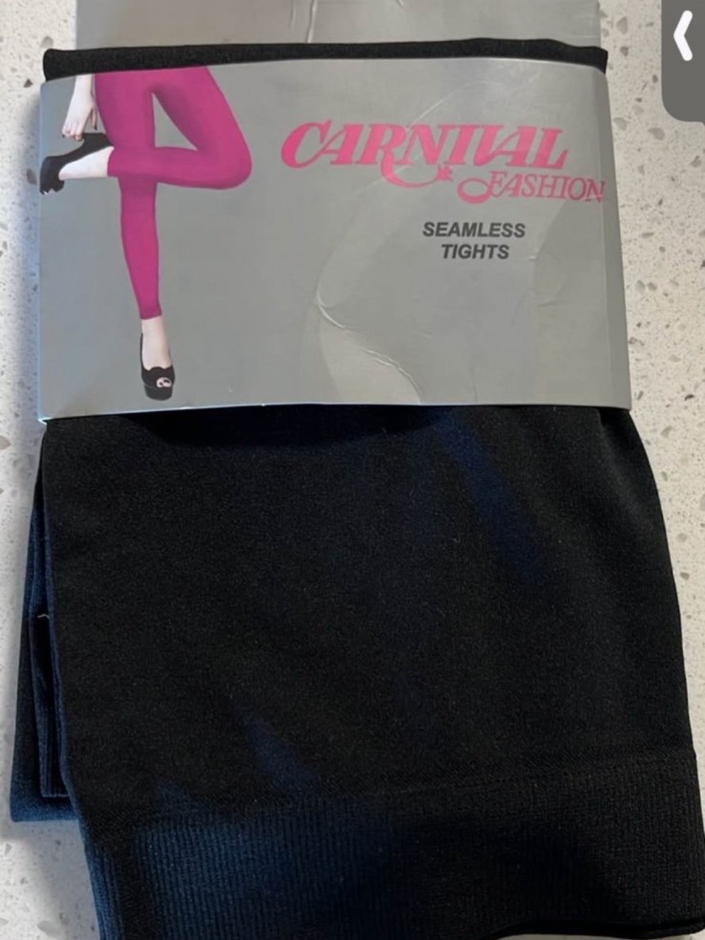 Carnival Fashion Seamless Tights - Black